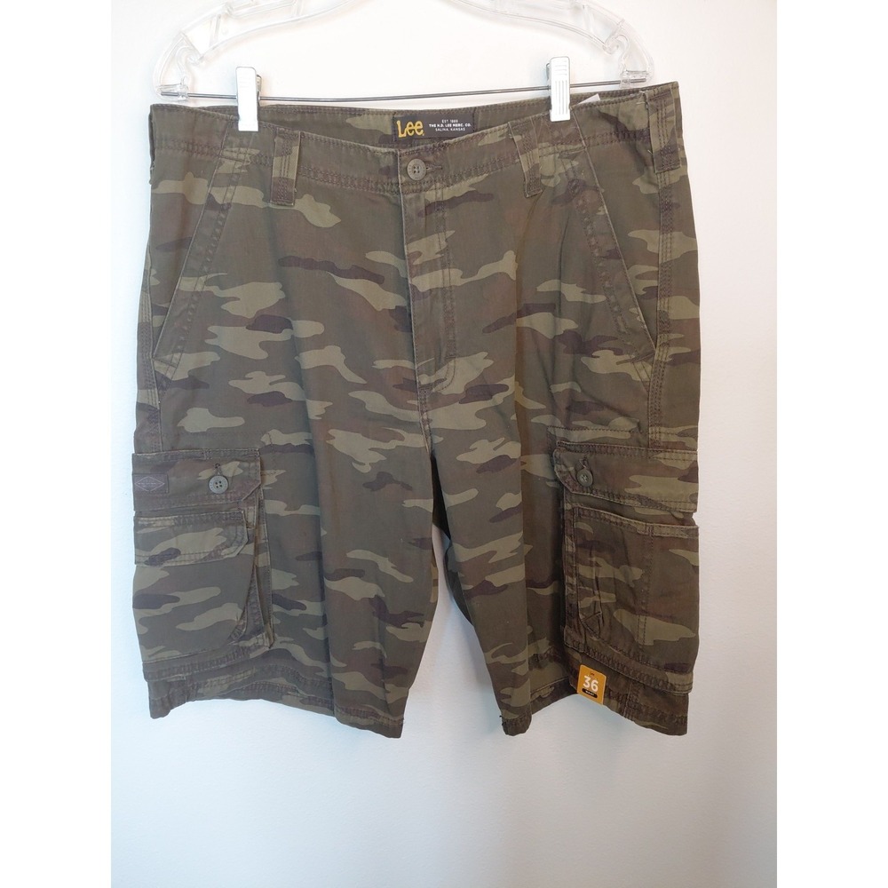 Lee Men's New Camouflage Cargo Shorts Size 38